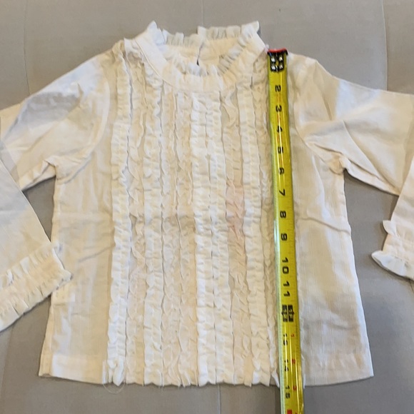 Girls sz6 ruffled long sleeve shirt - Picture 5 of 7